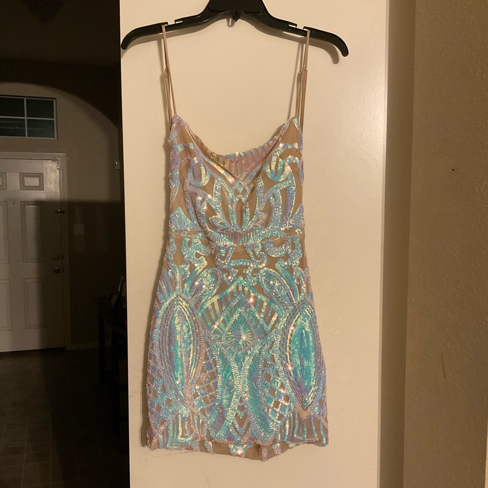 Lucy in the Sky Iridescent Cocktail Dress